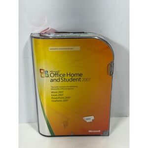 Microsoft Office Home and Student 2007‎ Windows Retail Box Word Excel 79G-00007